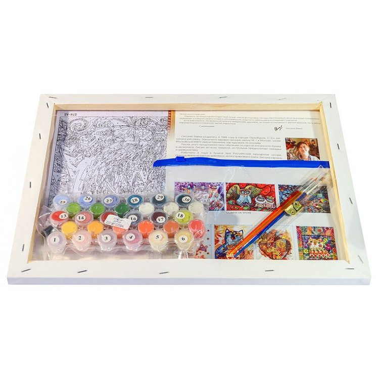 Картина по номерам «Медовая сова» — картинка 3