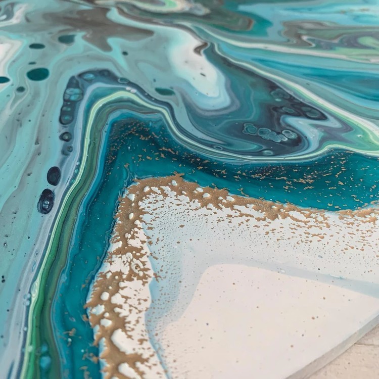 Pouring medium для рисования в технике FLUIDART, 500 мл, Craftsmen.store — картинка 3