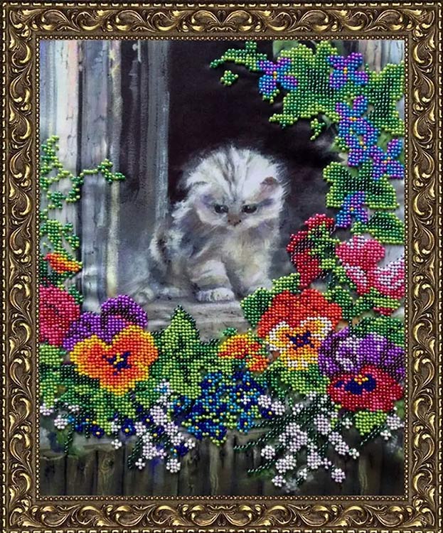 Набор вышивки бисером «Первая прогулка» — картинка 2