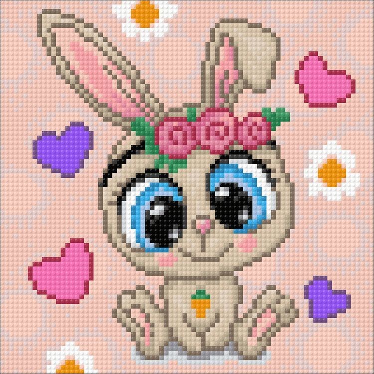 Алмазная вышивка «Зайчонок» — картинка 2