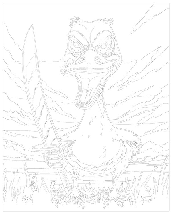 Картина по номерам «Гусь ножом грозюсь» — картинка 3