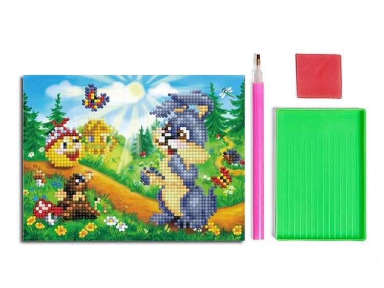 Алмазная вышивка-открытка «Колобок» — картинка 2