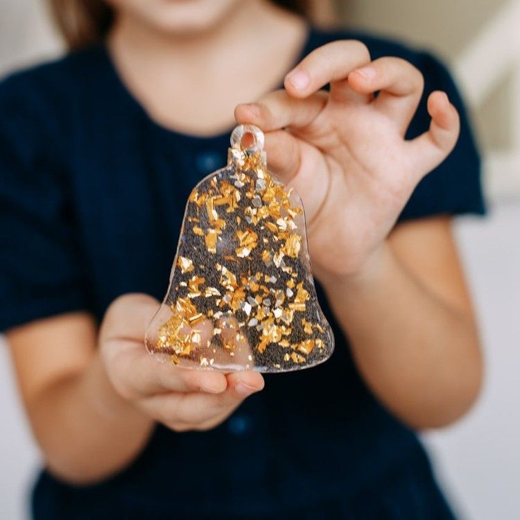 Елочная игрушка Колокольчик №3 - Силиконовый молд, ResinArt — картинка 3