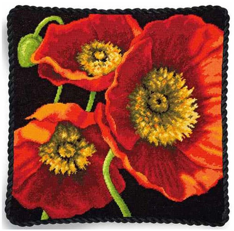 Набор для вышивания «Трио красных маков» — картинка 3