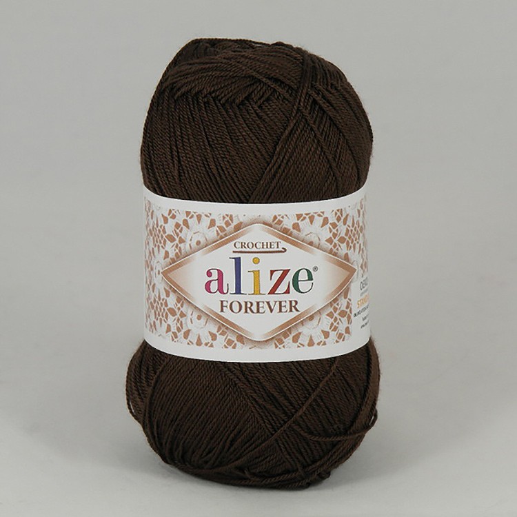 Пряжа ALIZE FOREVER (26), коричневый, 5 шт. по 50 г — картинка 2