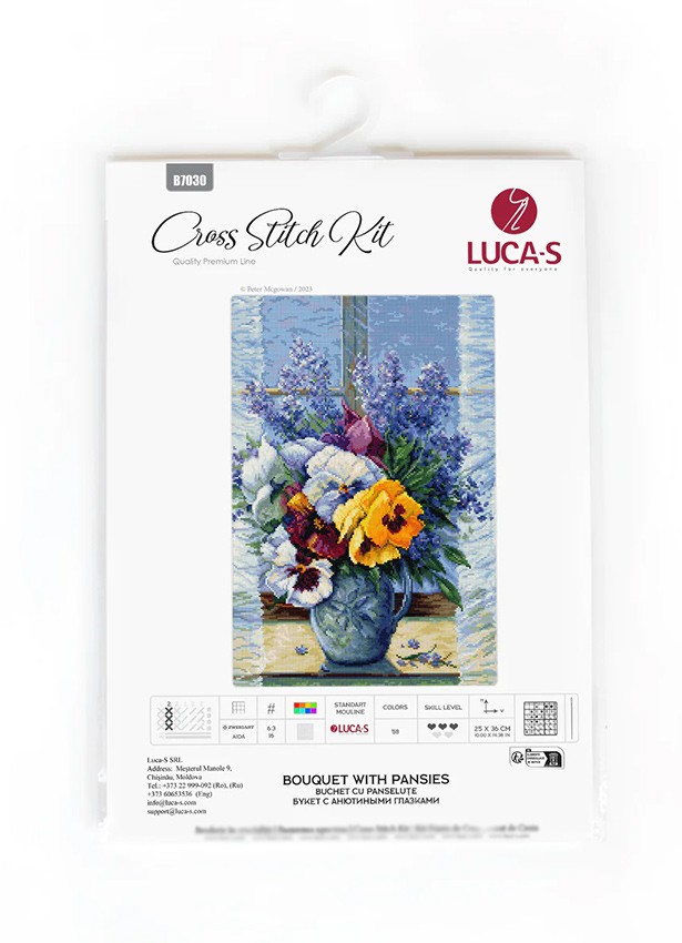 Набор для вышивания «Букет с анютиными глазками» — картинка 7