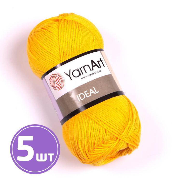 Пряжа YarnArt Ideal (228), дыня, 5 шт. по 50 г