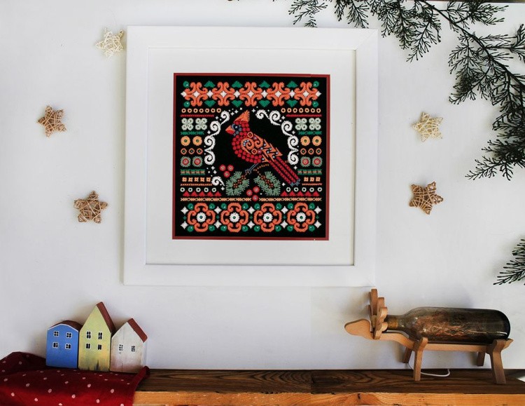 Набор для вышивания «Красный кардинал» — картинка 3