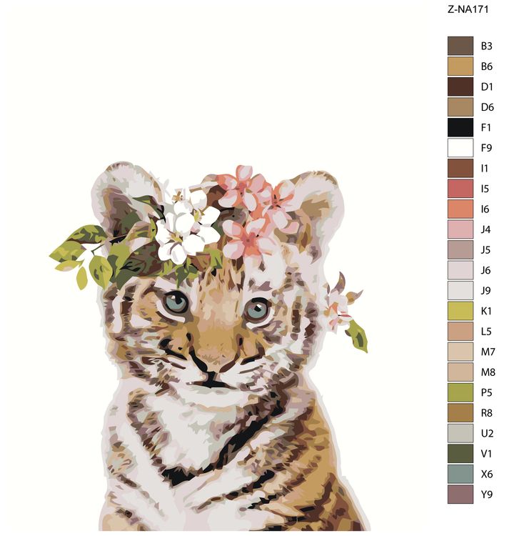 Картина по номерам «Тигренок» — картинка 2