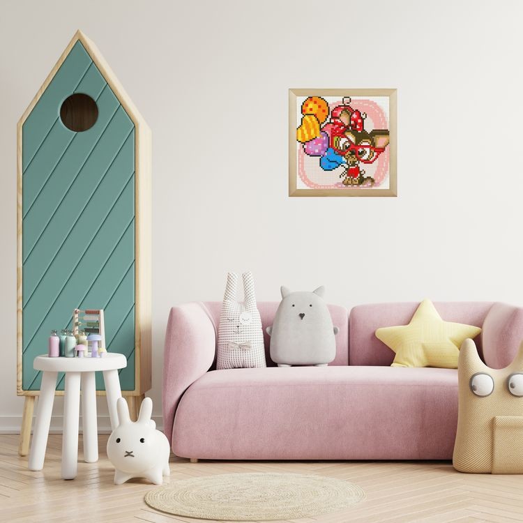 Алмазная вышивка «Щенок в очках» — картинка 5