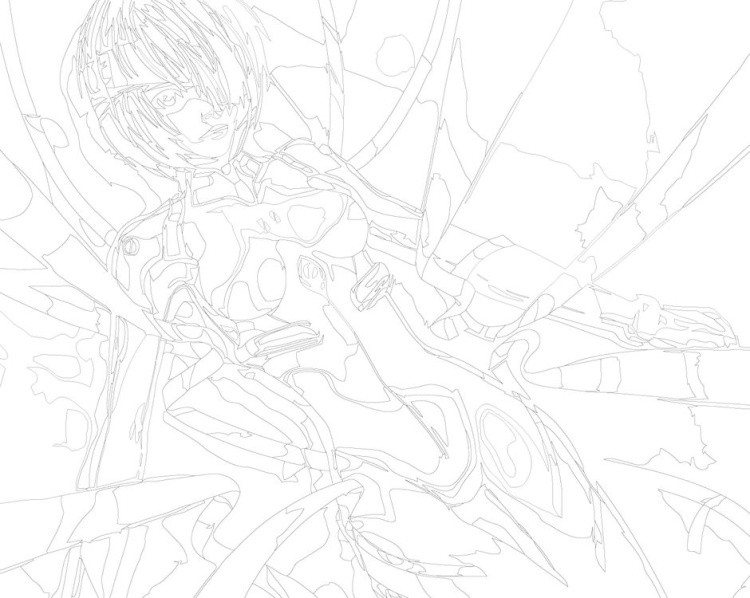 Картина по номерам «Evangelion Евангелион: Рей Аянами 2» — картинка 3