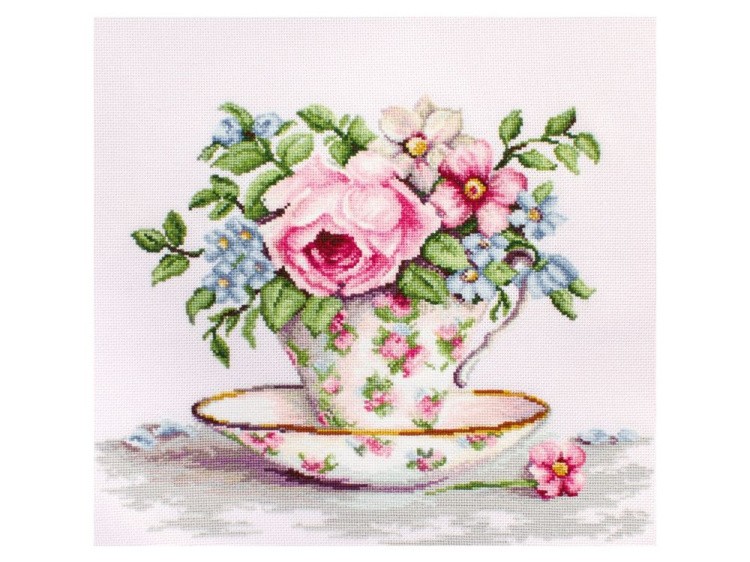 Набор для вышивания «Цветы в чайной чашке»