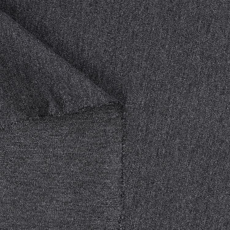 Ткань Джерси, 1 м x 155 см, 350 г/м², цвет: серый меланж, TBY — картинка 4