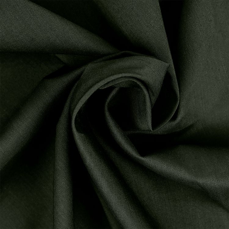 Ткань ТиСи поплин стрейч, 5 м x 150 см, 110 г/м², цвет: темно-оливковый, TBY