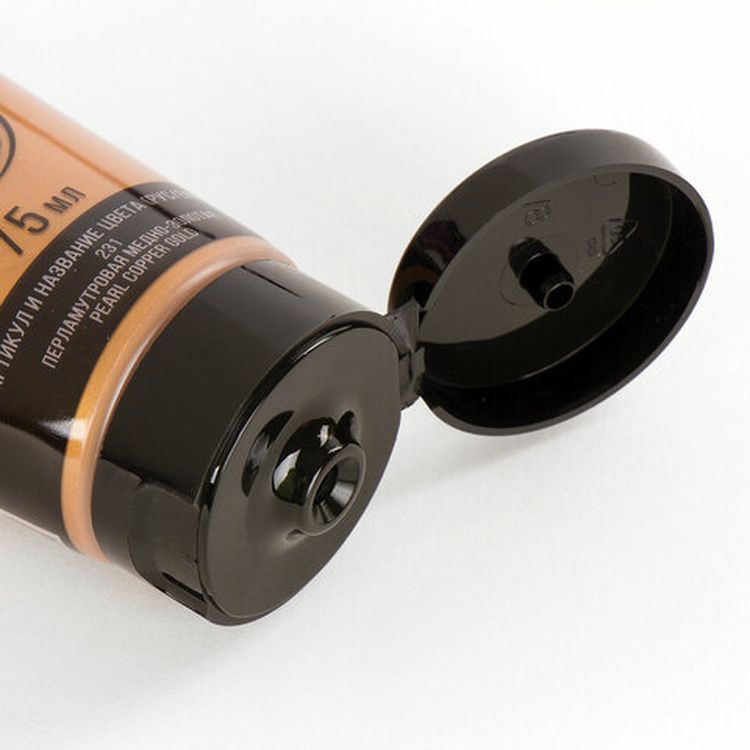 Краска акриловая художественная BRAUBERG ART CLASSIC, туба 75мл, перламутровая медно-золотая — картинка 3