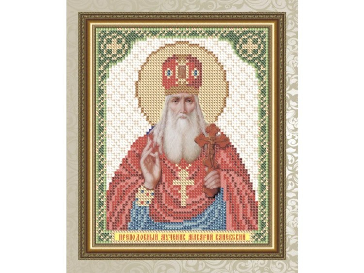 Рисунок на ткани «Преподобный мученик Макарий Канаевский»