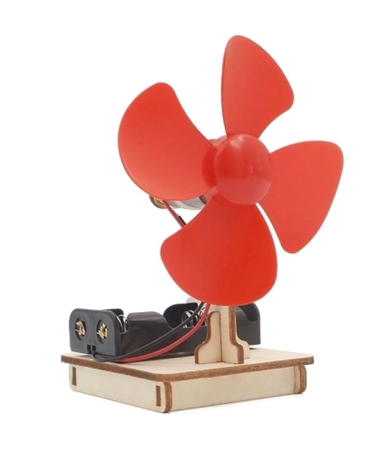 Деревянный конструктор с мотором «Вентилятор» — картинка 3