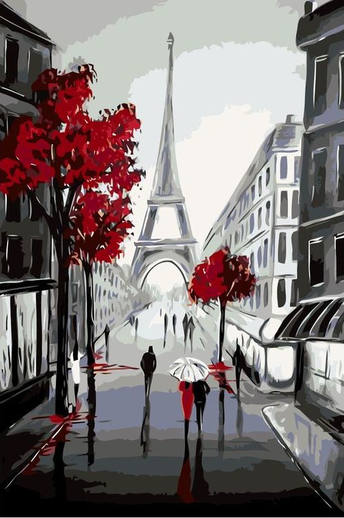 Картина по номерам «Стройность Парижа»