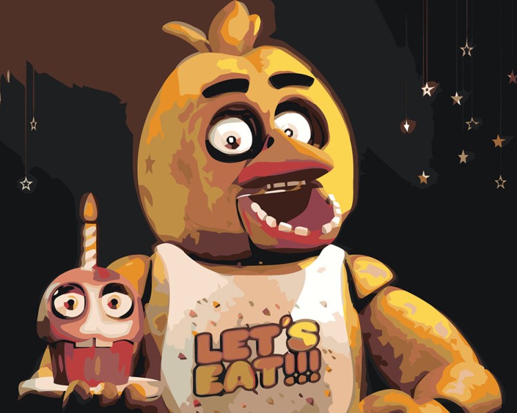 Картина по номерам «Фнаф Five nights at Freddy's Чика»