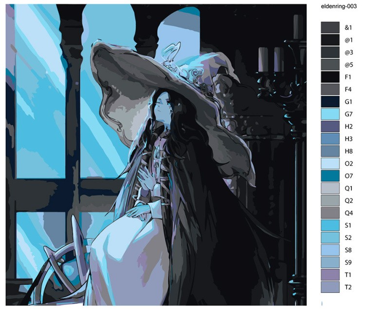 Картина по номерам «Elden Ring Элден Ринг: Ренни Колдунья» — картинка 2