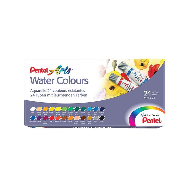 Акварель «Water Colours», 24 цв., Pentel