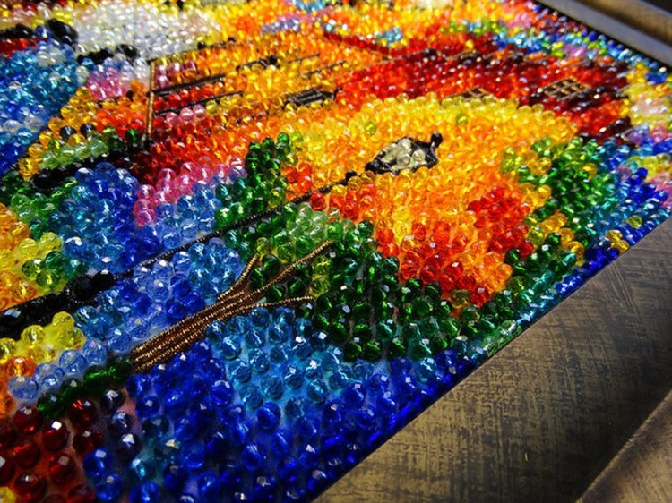 Набор вышивки хрустальными камнями «Огни ночи» — картинка 5