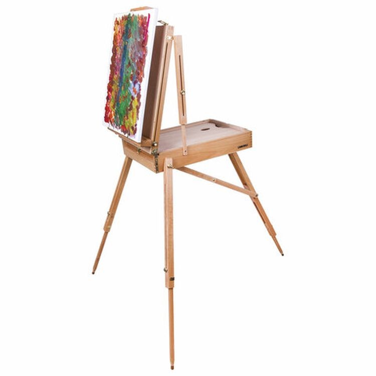 Этюдник BRAUBERG ART CLASSIC, бук, 50х34х11 см, высота холста 87 см, ножки дерев 90 см, ремень — картинка 4