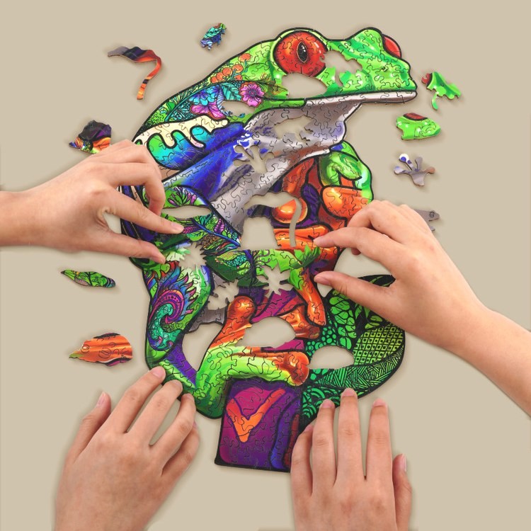 Деревянные пазлы «Древесная Лягушка L», Woodbests — картинка 4