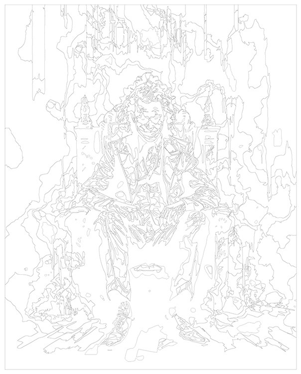 Картина по номерам «Джокер Joker: Злодей на троне» — картинка 3