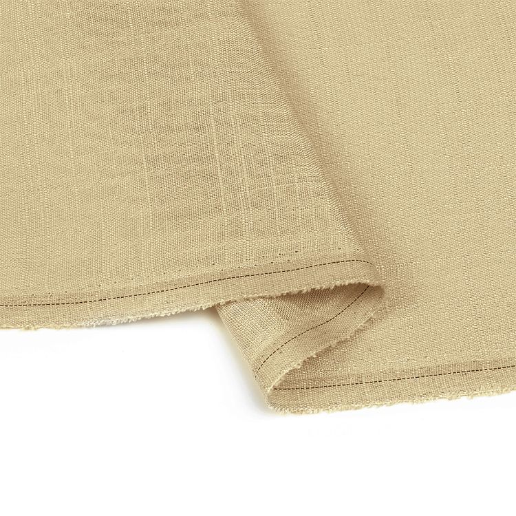 Ткань льняная, 190 г/м², 5 м x 140 см, цвет: бежевый, TBY — картинка 4