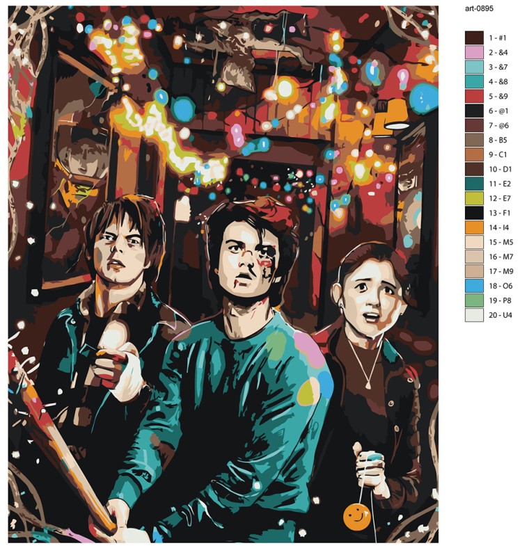 Картина по номерам ОСД Очень странные дела — картинка 2