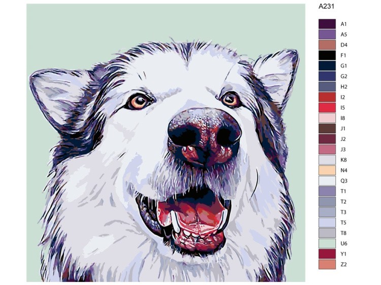 Картина по номерам «Вулфи» — картинка 2