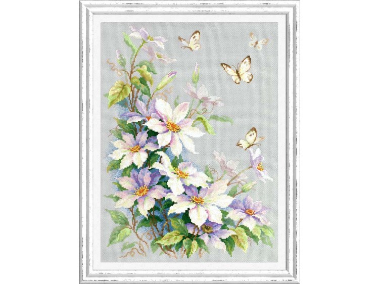 Набор для вышивания «Клематисы» — картинка 2