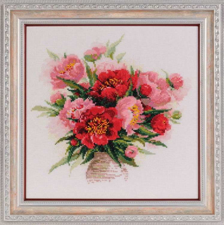 Набор для вышивания «Пионы в вазе» — картинка 3