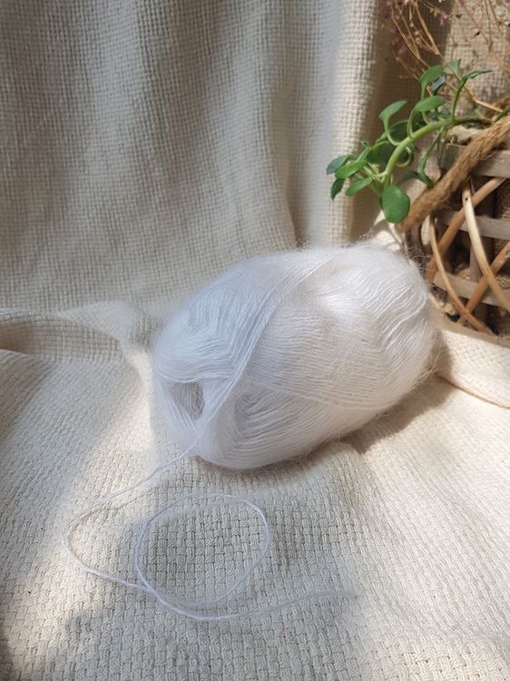 Пряжа Камтекс Астория (002), отбелка, 5 шт. по 50 г — картинка 3