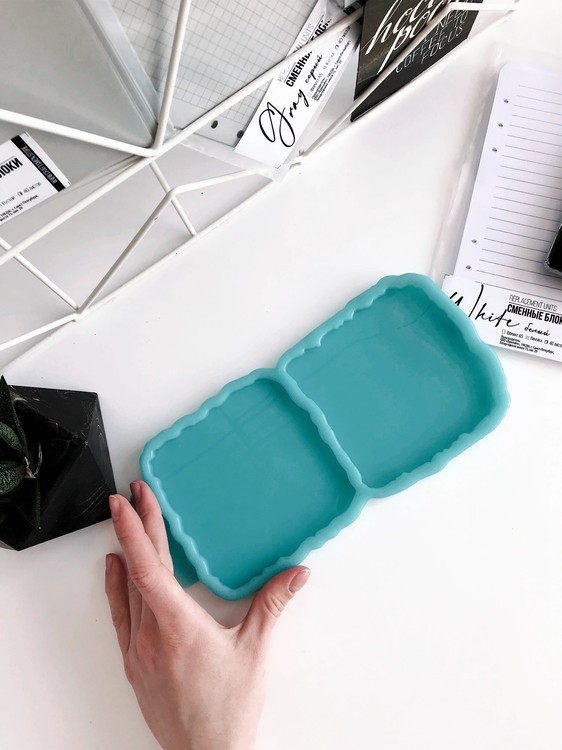 Силиконовая форма подстаканники квадратные пара, модель №46 — картинка 2