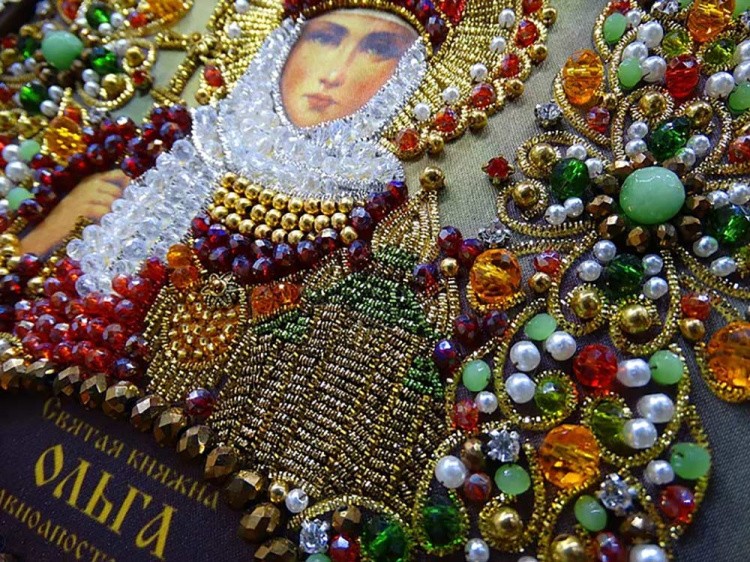 Набор вышивки хрустальными камнями «Святая Ольга» — картинка 3