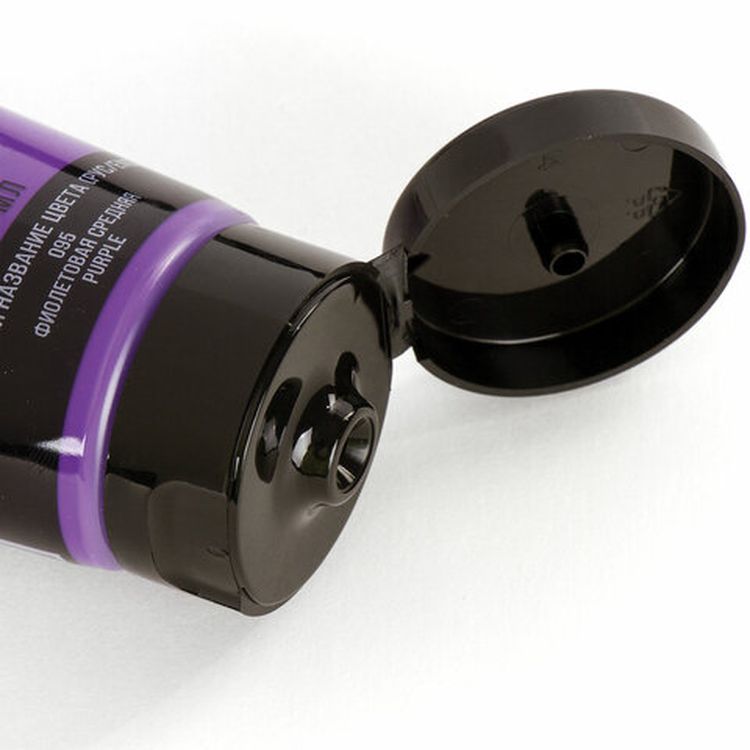 Краска акриловая художественная BRAUBERG ART CLASSIC, туба 75мл, фиолетовая средняя — картинка 3