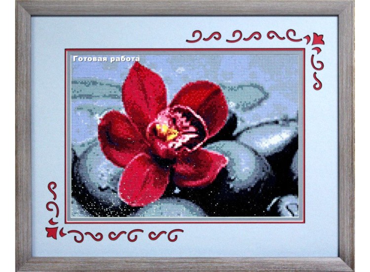 Алмазная вышивка «Королевская орхидея» — картинка 2