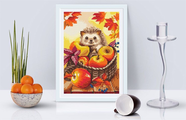 Алмазная вышивка «Яблочный ежик» — картинка 2