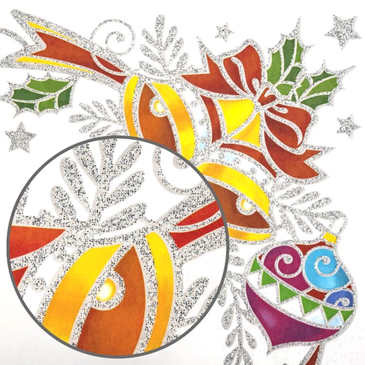 Украшение для окон и стекла «Дед Мороз и Снегурочка» — картинка 5