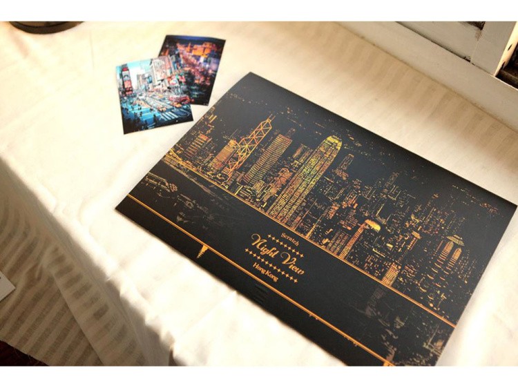 Скретч-картина «Гонконг» — картинка 8