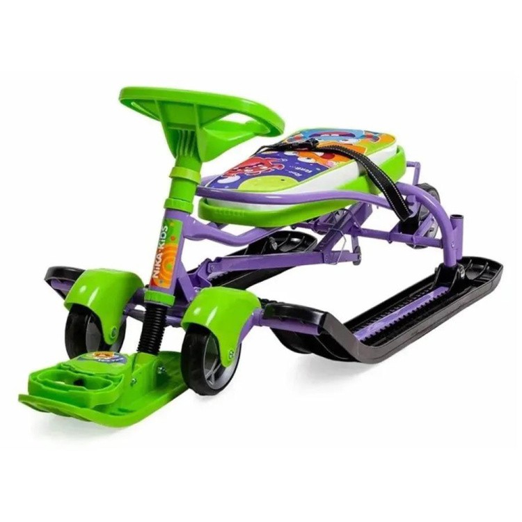 Снегокат детский со спинкой Тимка спорт 6 с Монстриками — картинка 6