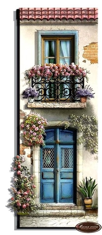 Набор папертоль «Балконы. Миниатюры» 13x28 см, 2 шт. — картинка 2