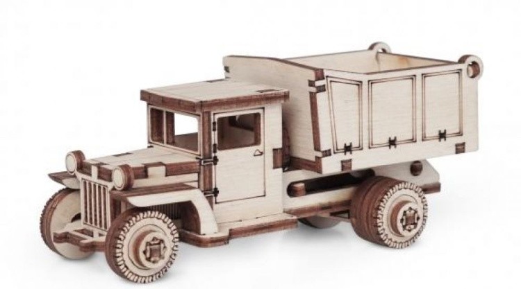 Конструктор из дерева «Грузовичок Самосвал», Армия России — картинка 4