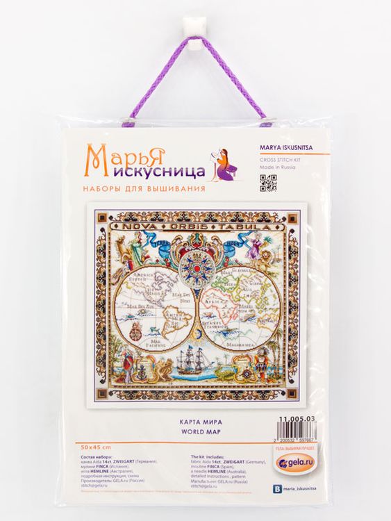 Набор для вышивания «Карта мира» — картинка 2