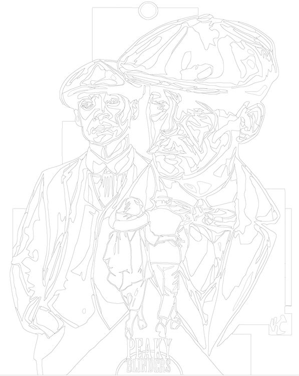 Картина по номерам «Острые козырьки: Постер 3» — картинка 3