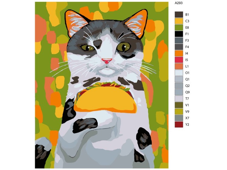 Картина по номерам «Любимое лакомство. Хот-дог» — картинка 2