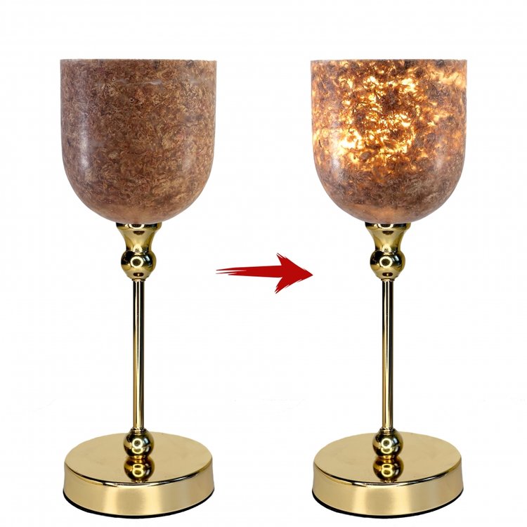 Основание для лампы золотое, 21 см, 1 шт. — картинка 2