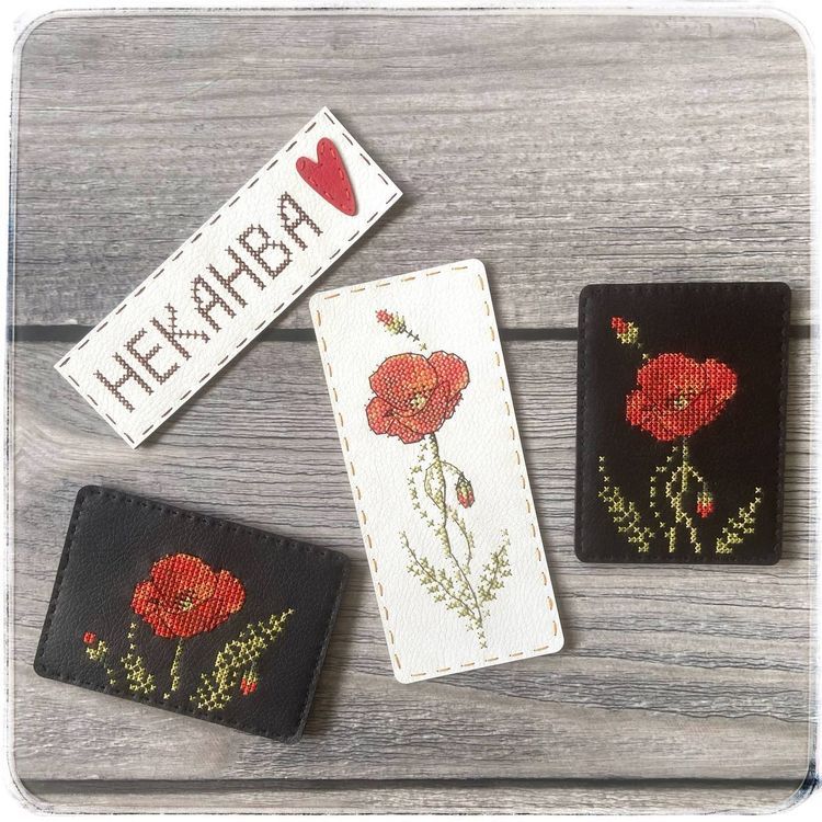 Набор для вышивания визитницы «Мак» — картинка 3